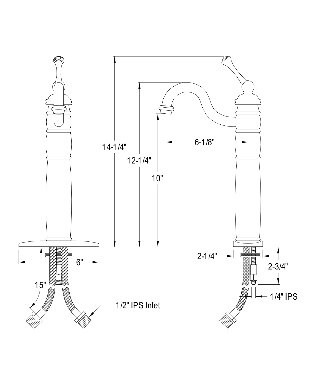 Tall Vessel Sink Faucet