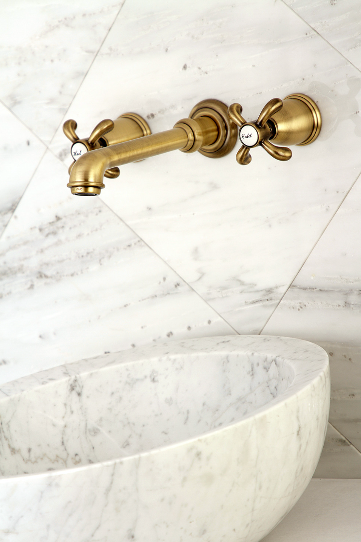 French Country Wall Mount Bathroom Faucet