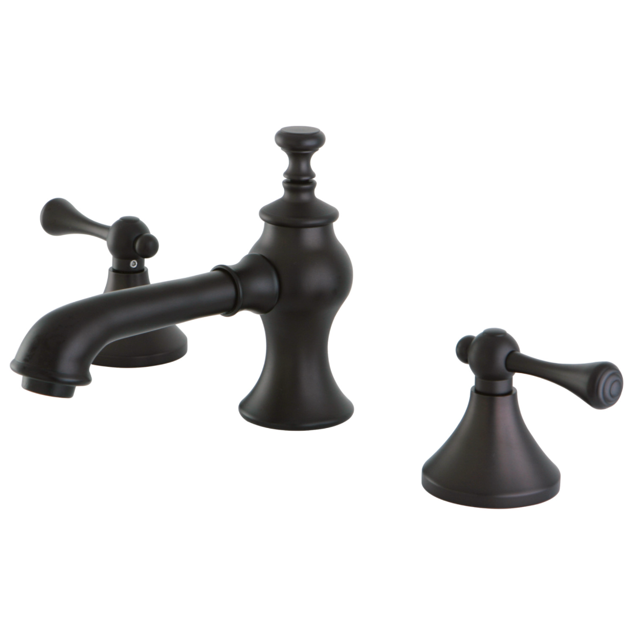 English Country Widespread Lavatory Faucet with Lever Handles