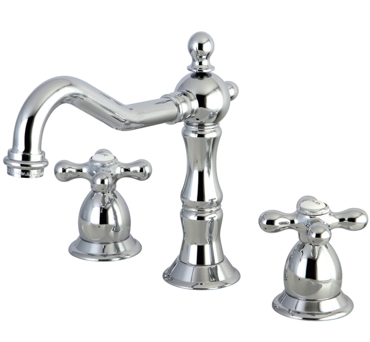 Heritage 8 in. Widespread Bathroom Faucet Cross Handles