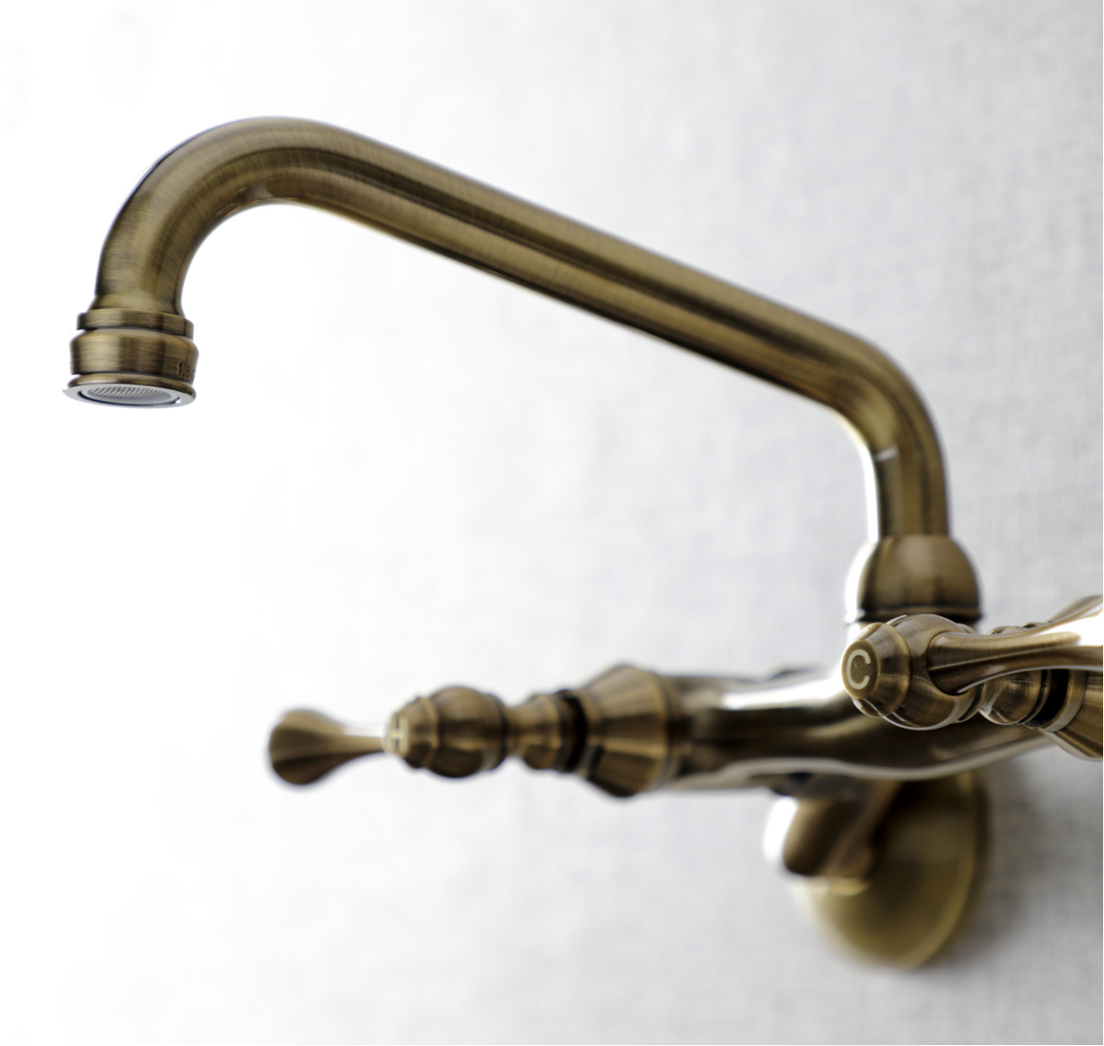 Two Handle Wall Mount Kitchen Faucet