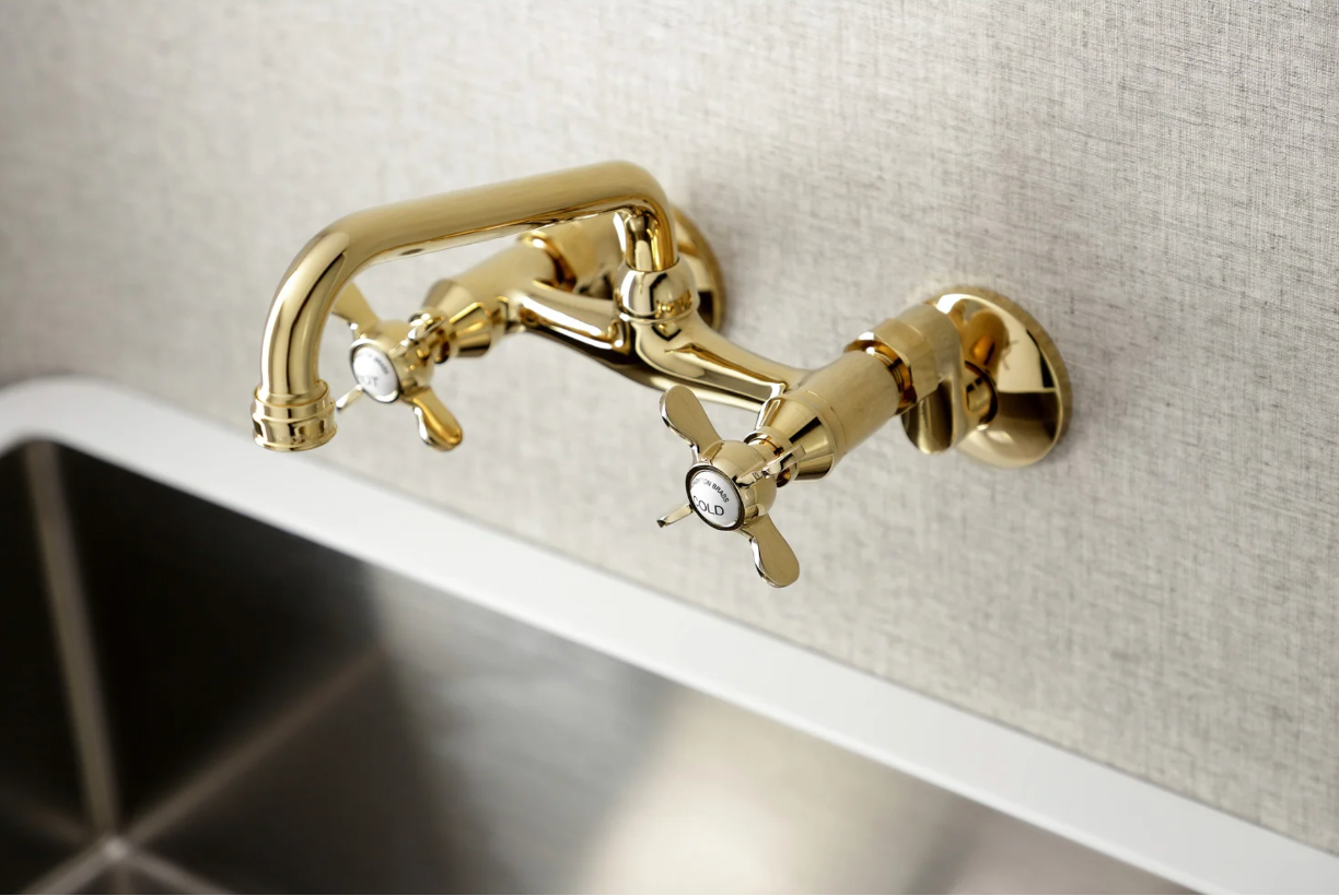 Essex Two Handle Wall Mount Kitchen Faucet