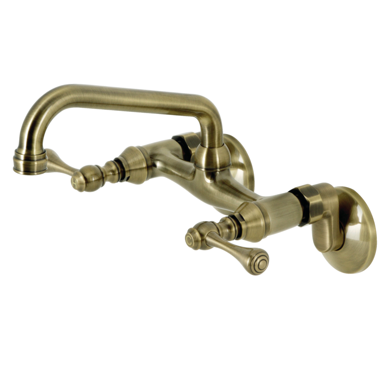 Two Handle Wall Mount Kitchen Faucet