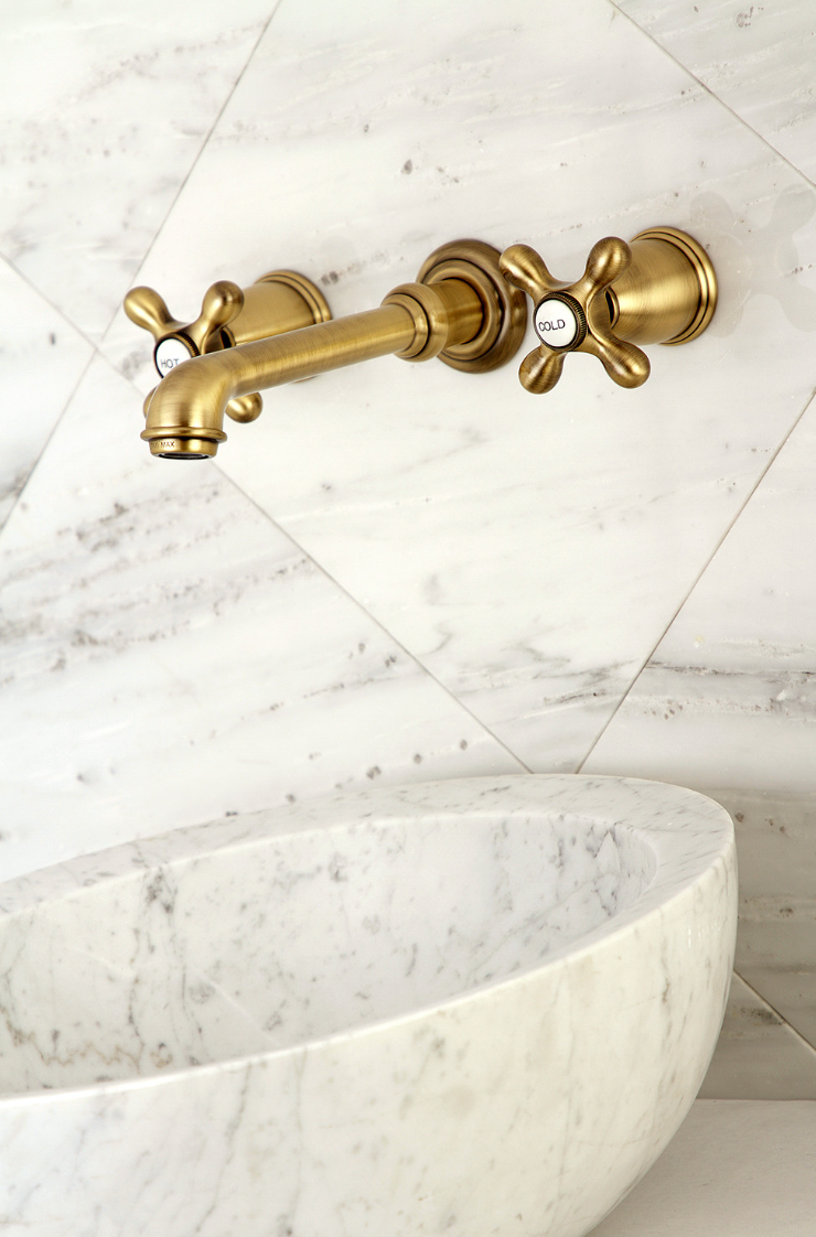 8-Inch Center Wall Mount Bathroom Faucet