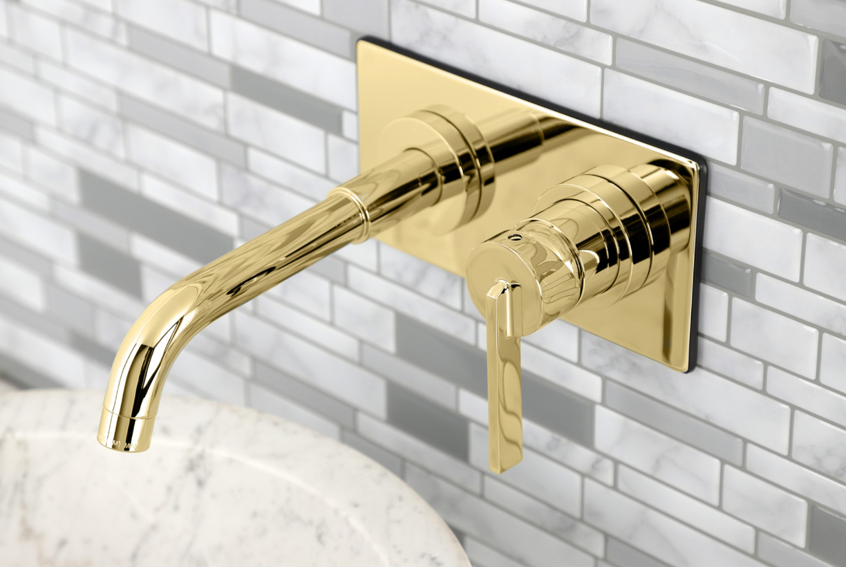 Continental Single Handle 2-Hole Wall Mount Faucet