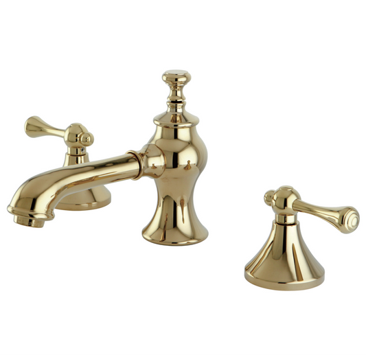 English Country Widespread Lavatory Faucet with Lever Handles