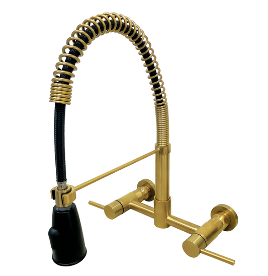 Gourmetier Concord 2-Handle Wall Mount Pull-Down Kitchen Faucet