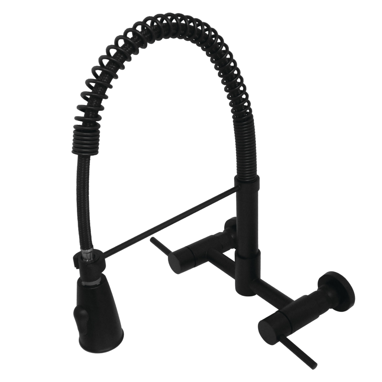 Gourmetier Concord 2-Handle Wall Mount Pull-Down Kitchen Faucet