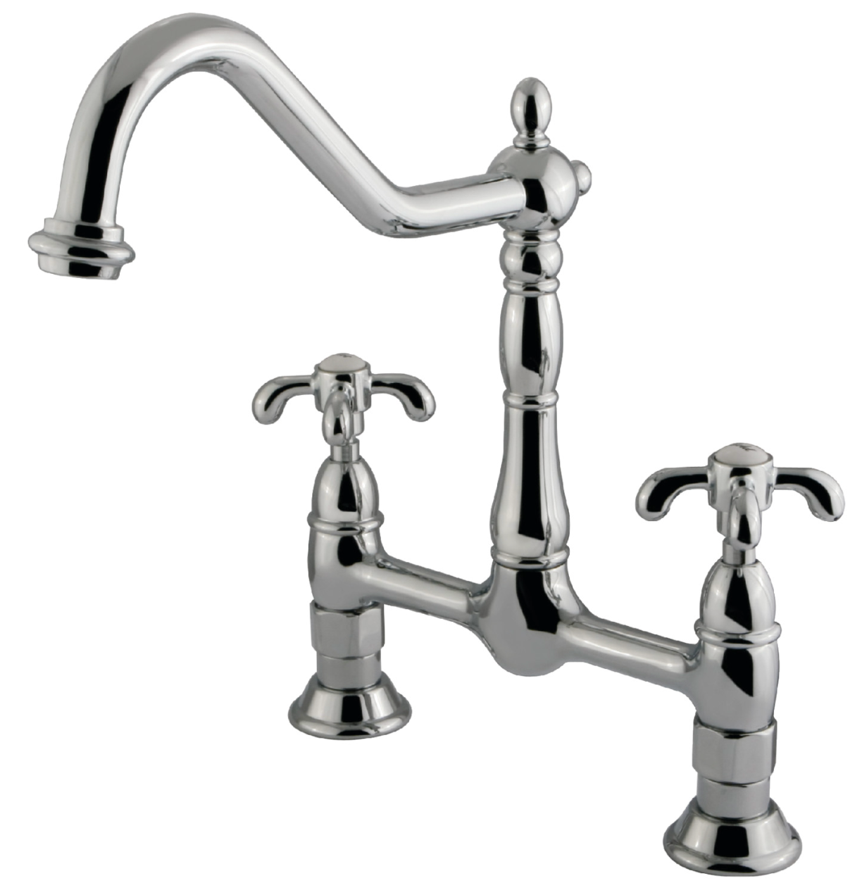 French Country Kitchen Bridge Faucet