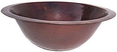 Round 15" Hammered Copper Sink