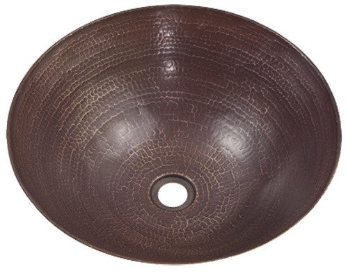 Oval Vessel Copper Sink