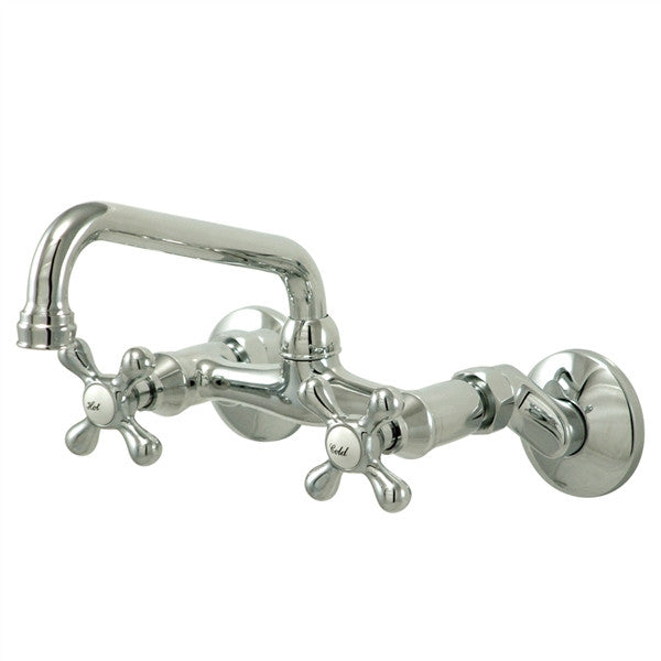 Double Handle Wall Mount Kitchen Faucet