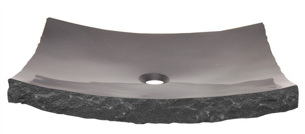 Large Black Granite Zen Vessel Sink