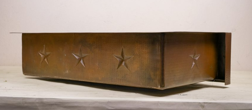 36" Farmhouse Copper Kitchen Sink w/Texas Star