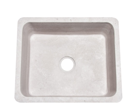 24" Stratus Marble Light Taupe Farmhouse Sink