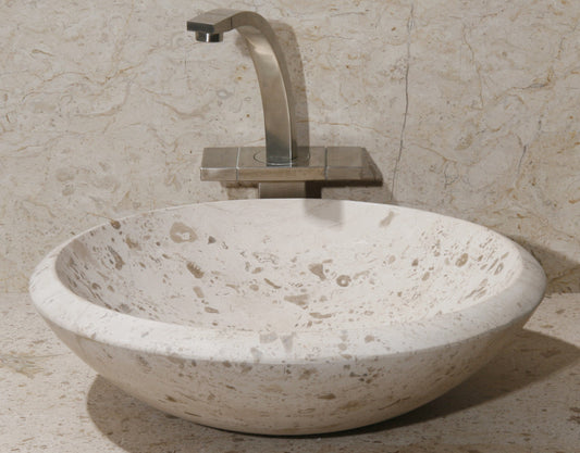 Limestone Vessel Bathroom Sink