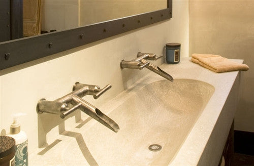 Wall Mount Faucet w/Waterfall Spout