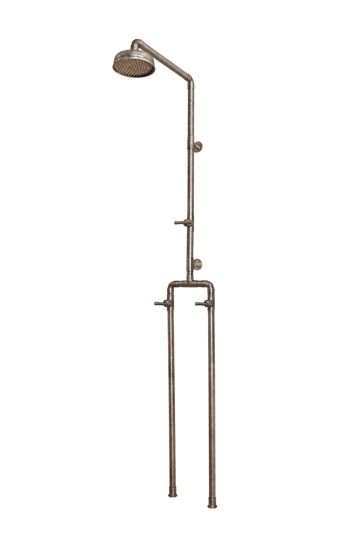 Floor Mount Rustic Shower