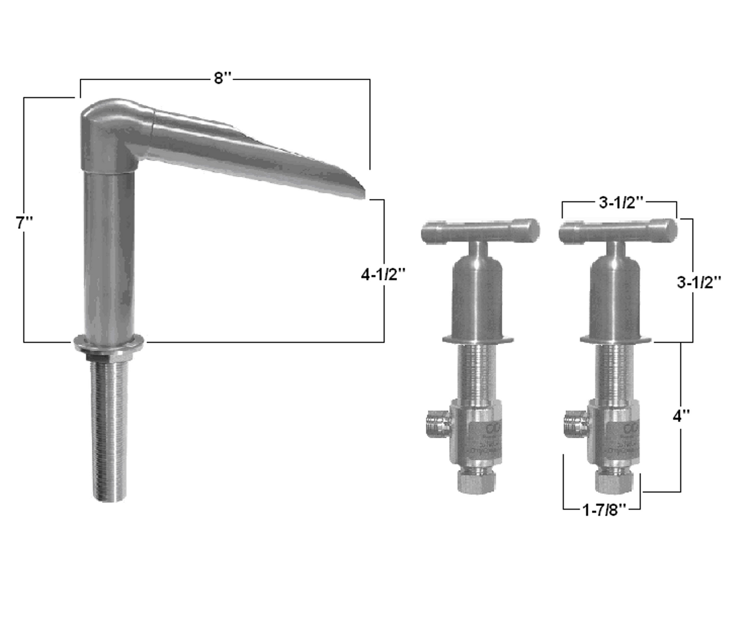 Wherever Widespread Deck Mount Lavatory Faucet