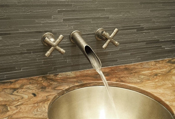 Wall Mount Faucet with Waterfall Spout