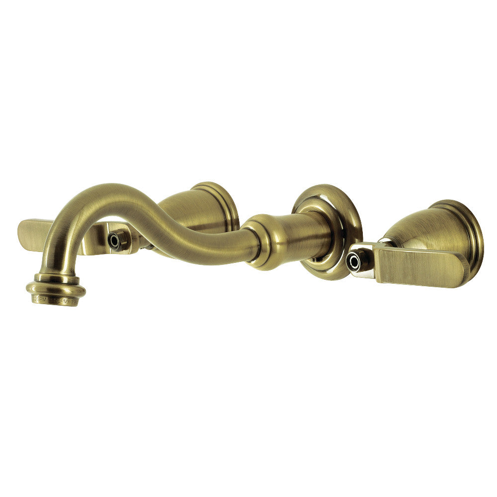 Whitaker Two-Handle Wall Mount Bathroom Faucet
