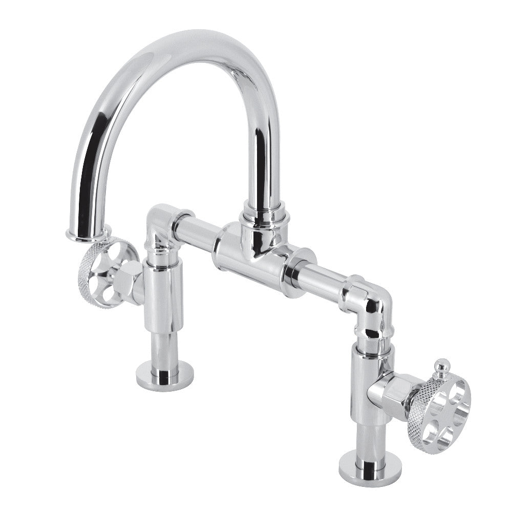 Webb Bridge Bathroom Faucet with Push Pop-Up