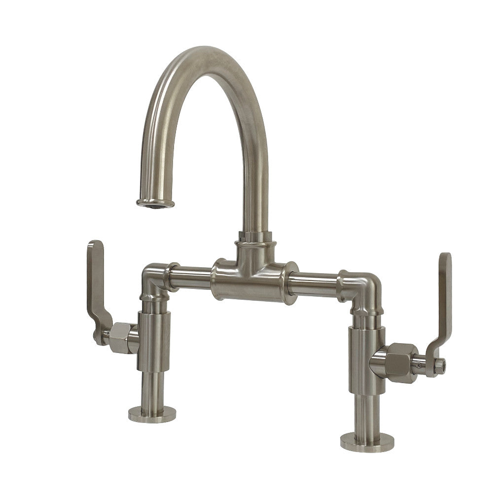 Webb Bridge Bathroom Faucet with Push Pop-Up