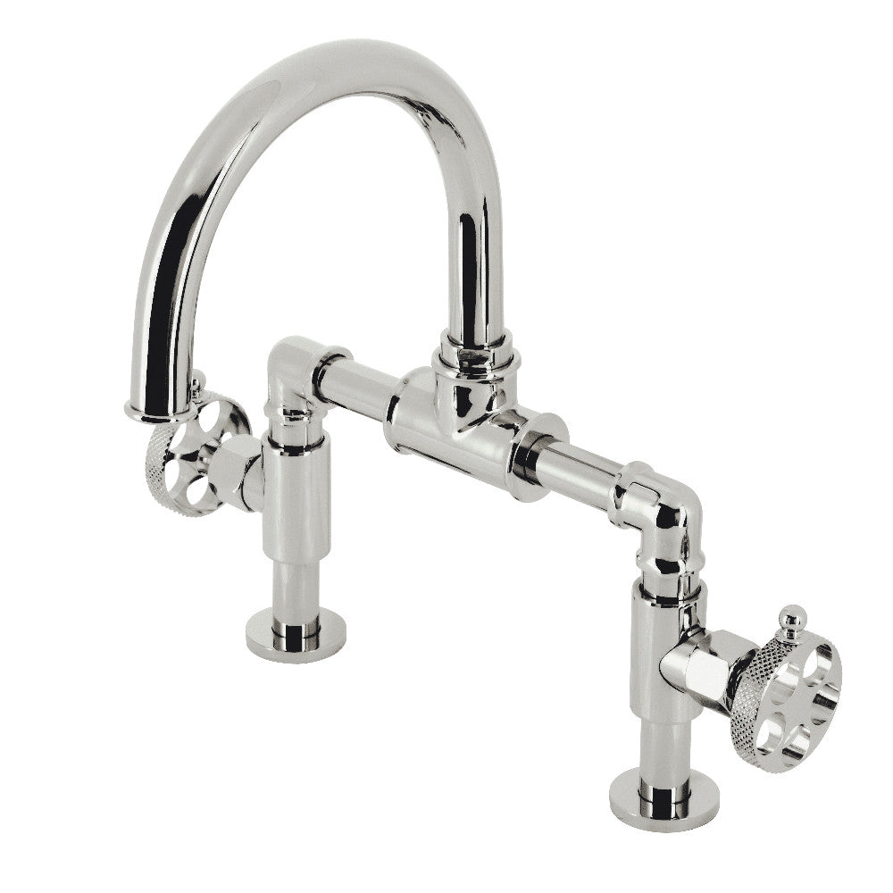 Webb Bridge Bathroom Faucet with Push Pop-Up