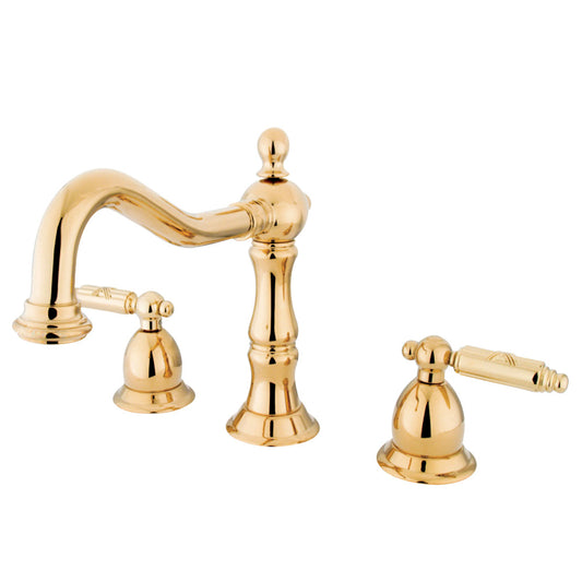 Heritage 8 in. Widespread Bathroom Faucet Designer Lever Handles