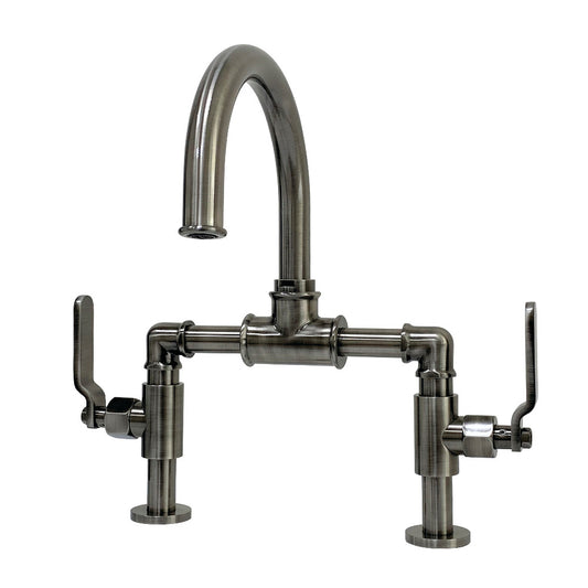 Webb Bridge Bathroom Faucet with Push Pop-Up