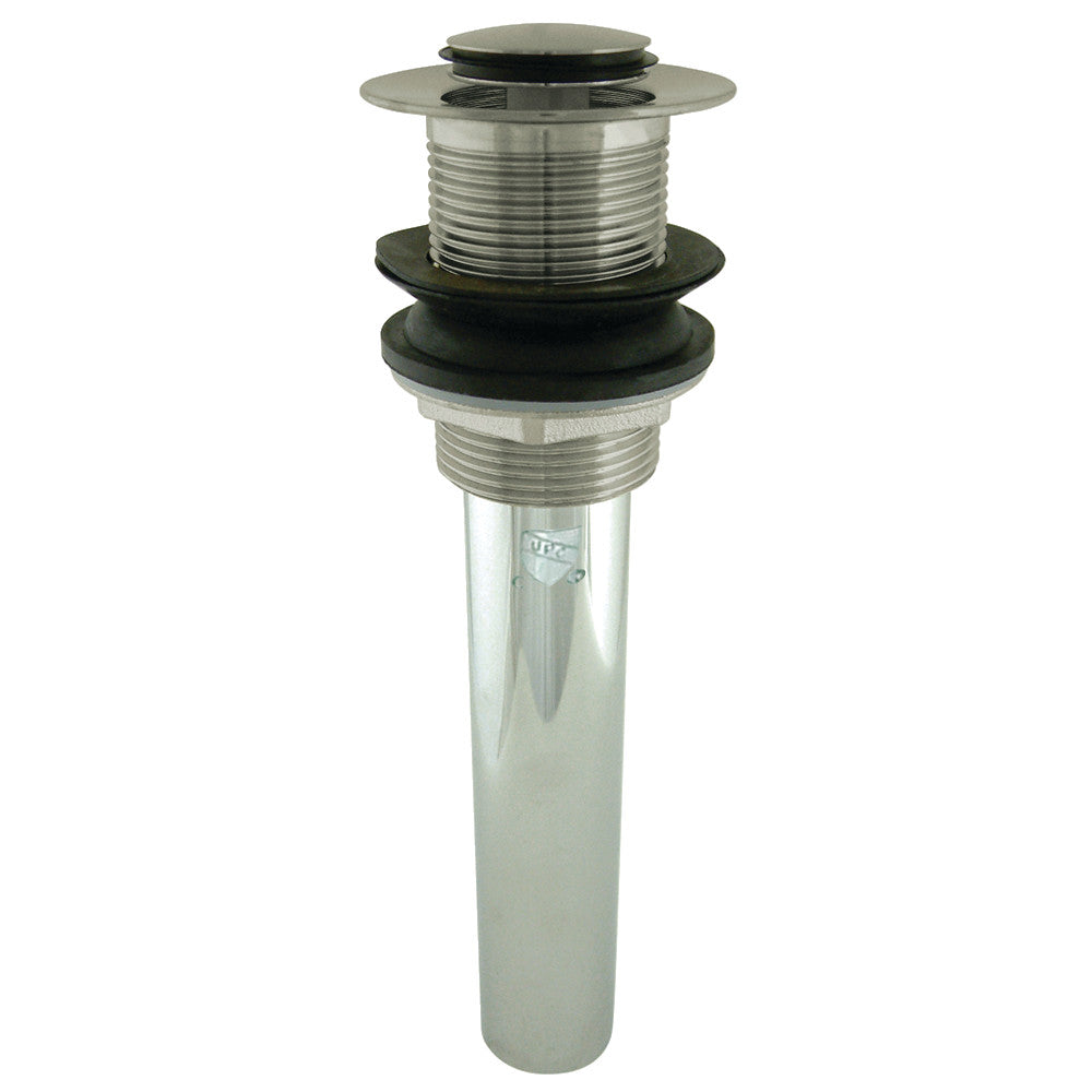 Push Pop-up Drain without Overflow