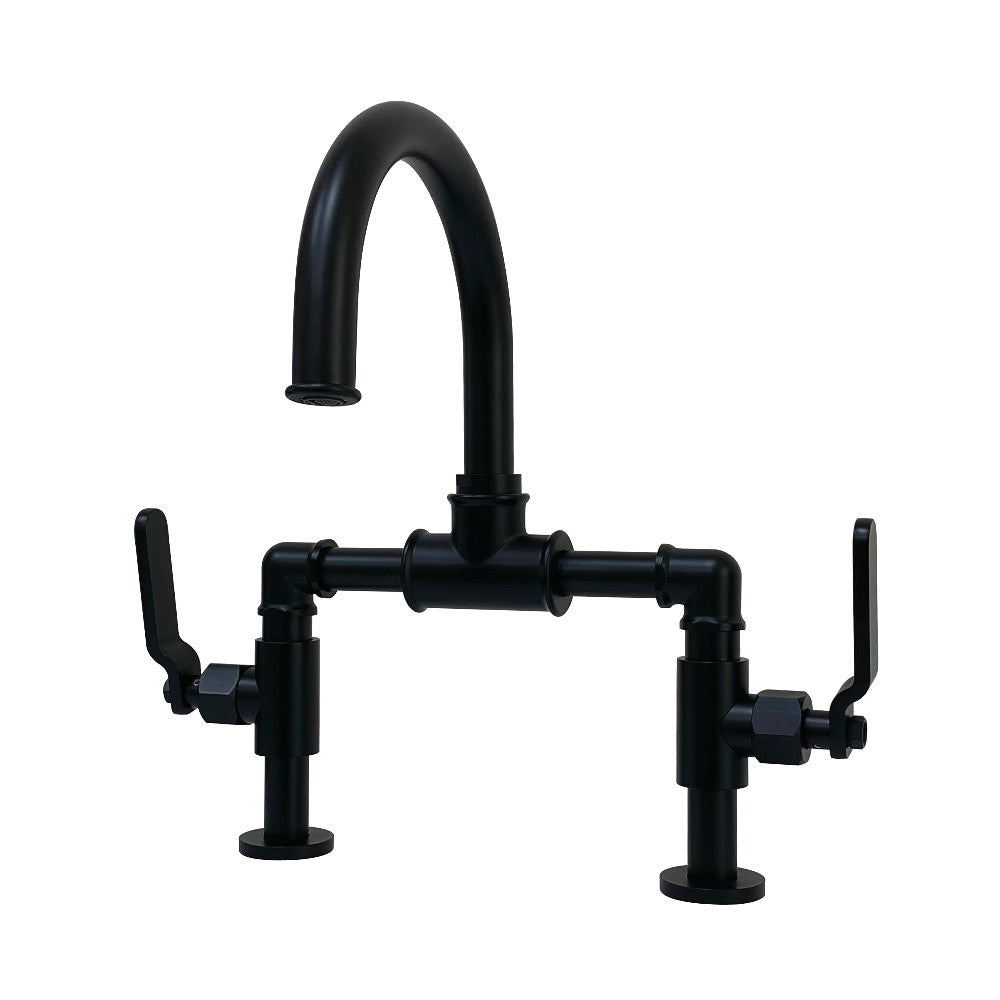 Webb Bridge Bathroom Faucet with Push Pop-Up