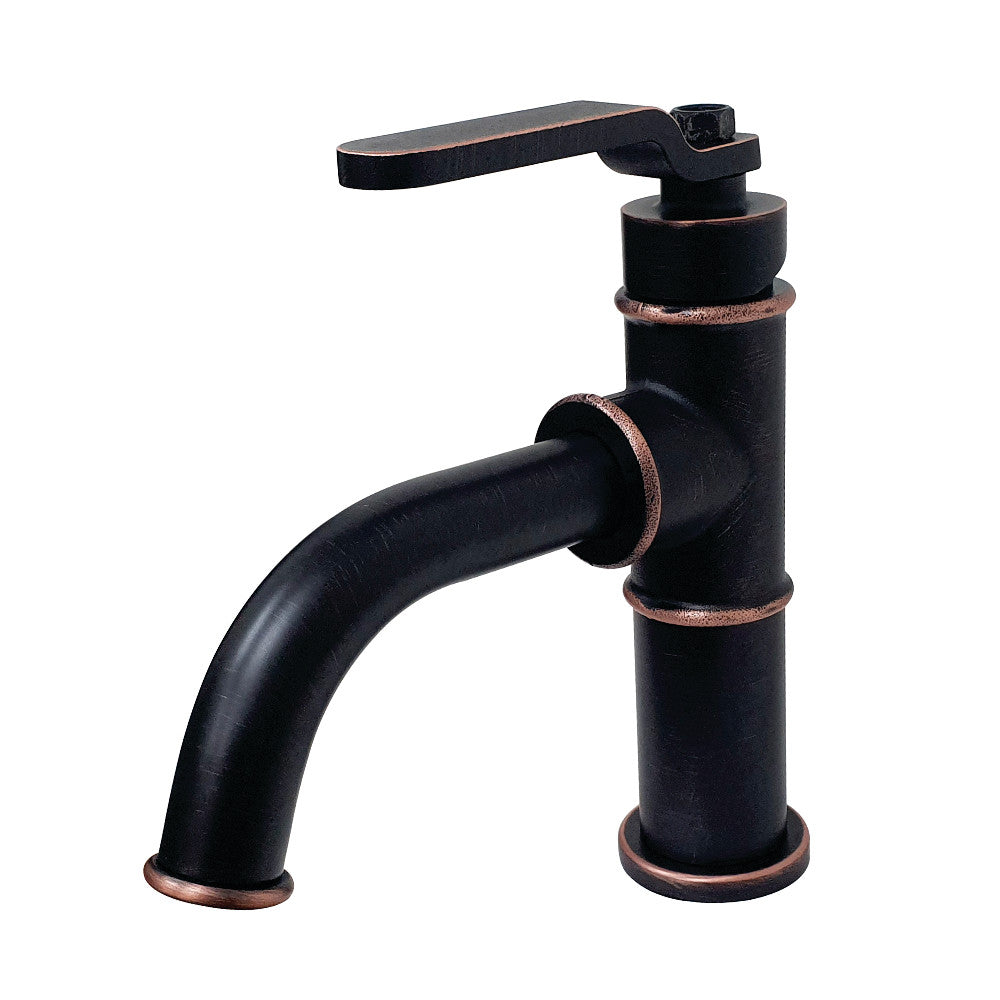 Whitaker Single-Handle 1-Hole Deck Mount Bathroom Faucet with Push Pop-Up