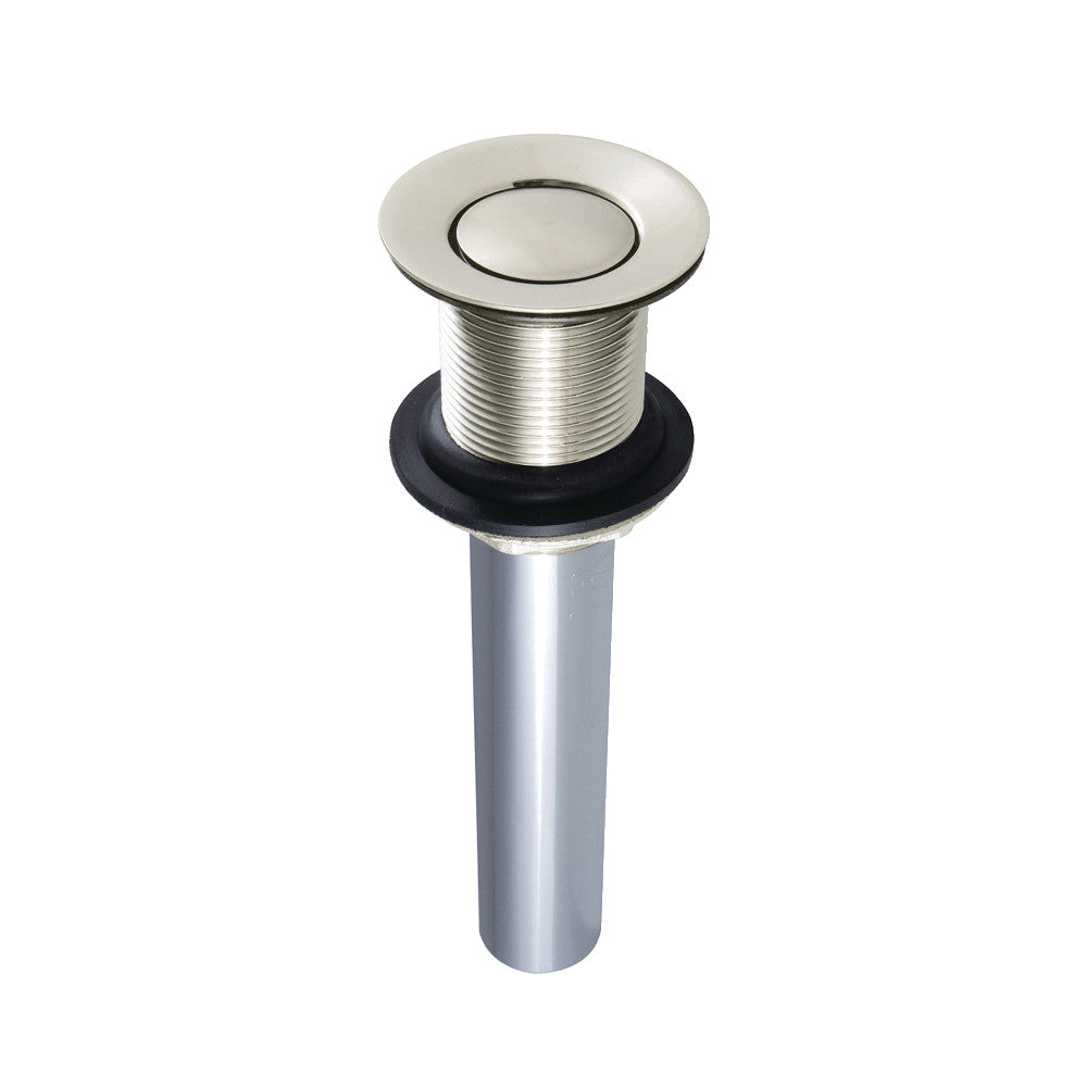 Push Pop-up Drain without Overflow