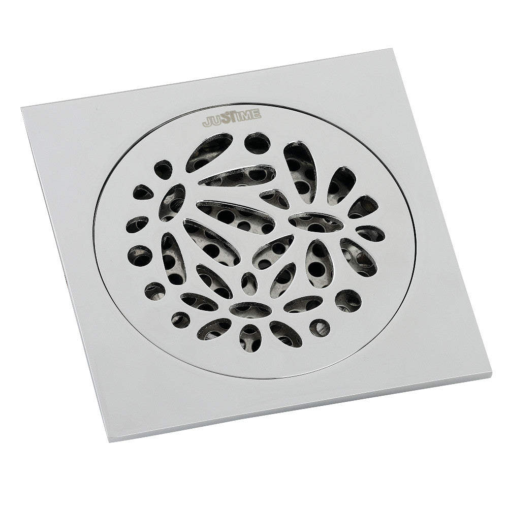 Watercourse Floral 4" Square Grid Shower Drain