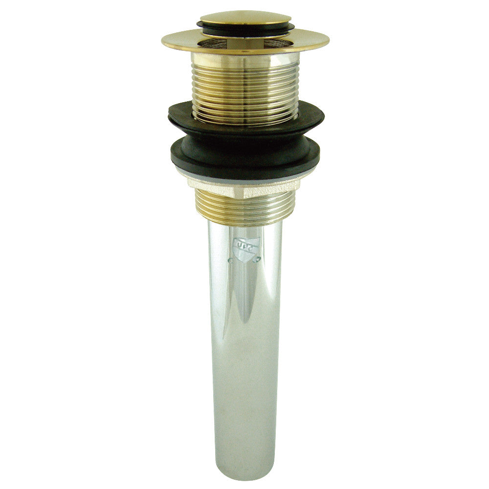Push Pop-up Drain without Overflow