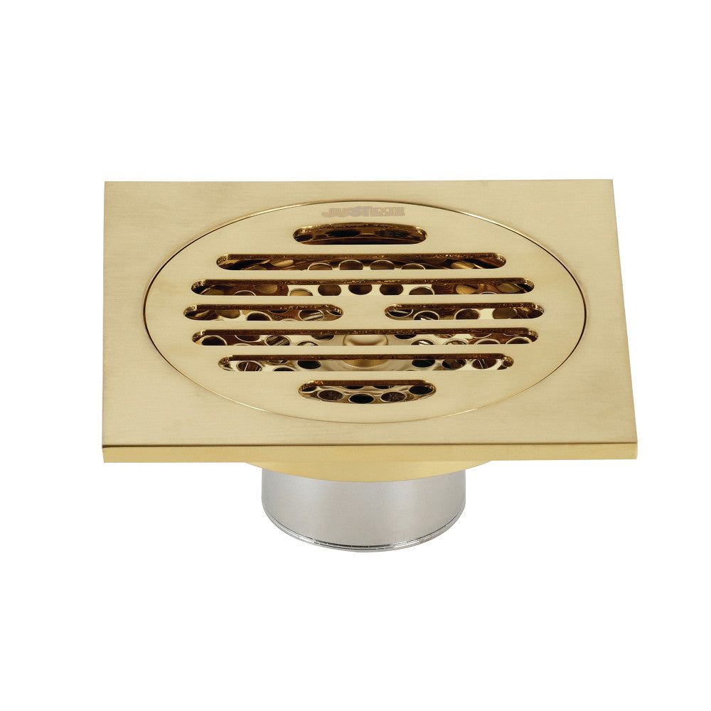 Watercourse Symmetric 4" Square Grid Shower Drain