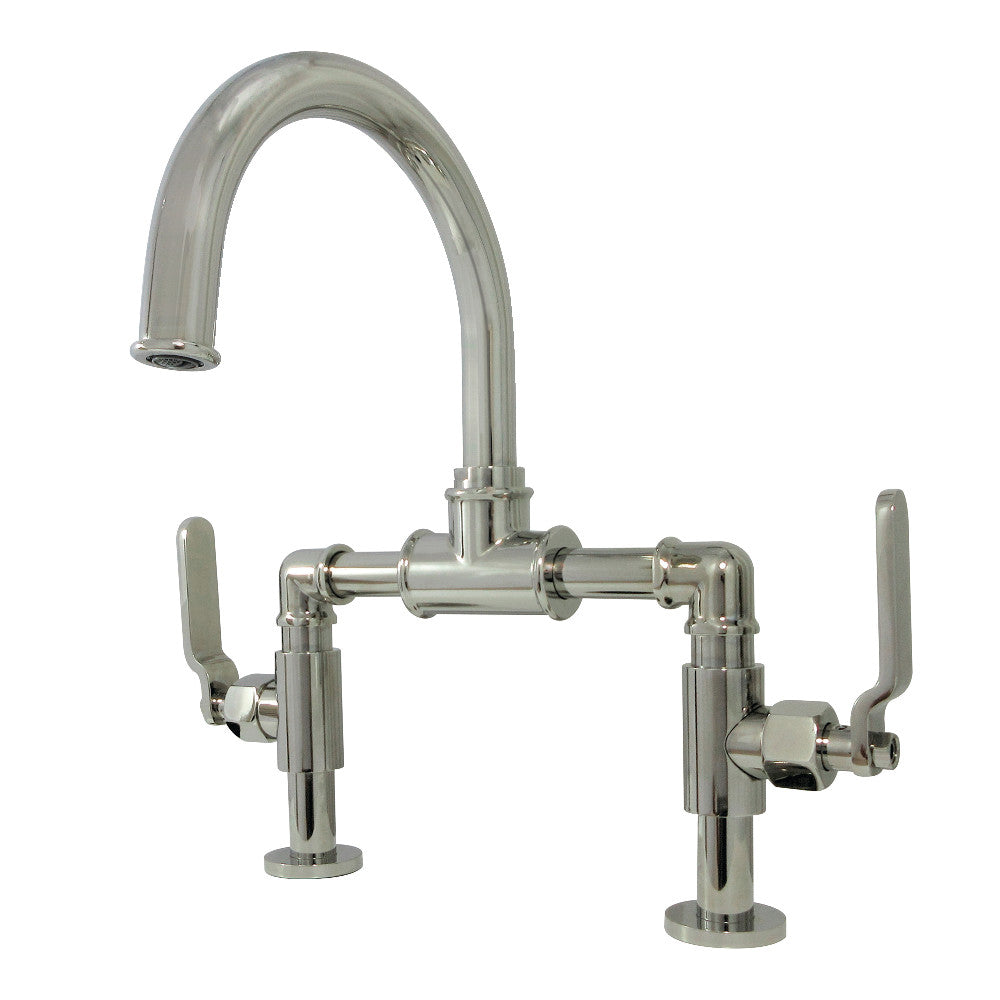 Webb Bridge Bathroom Faucet with Push Pop-Up