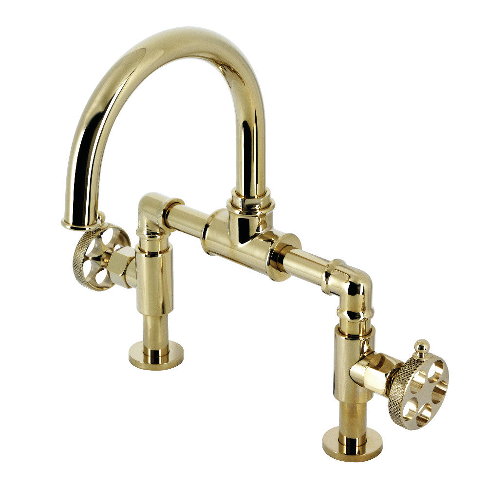 Webb Bridge Bathroom Faucet with Push Pop-Up