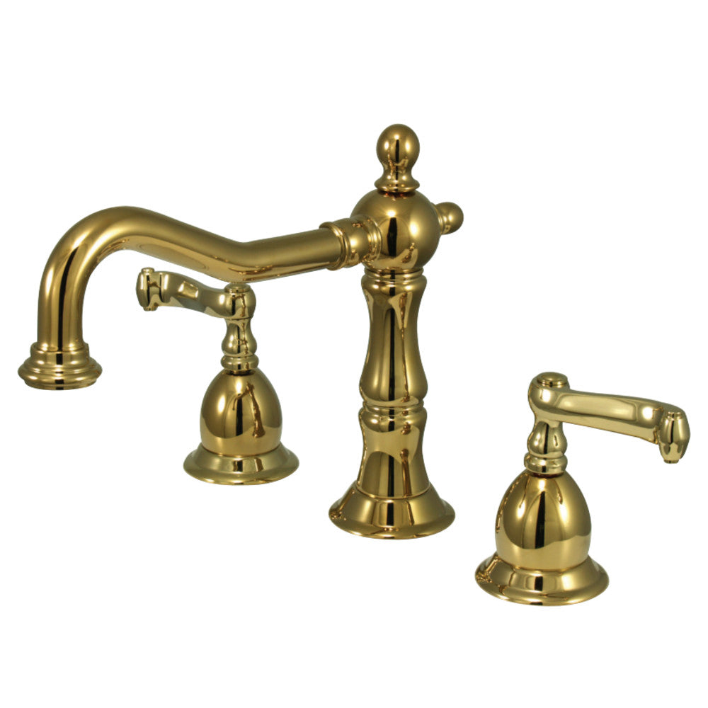 Heritage 8 in. Widespread Bathroom Faucet Lever Handles