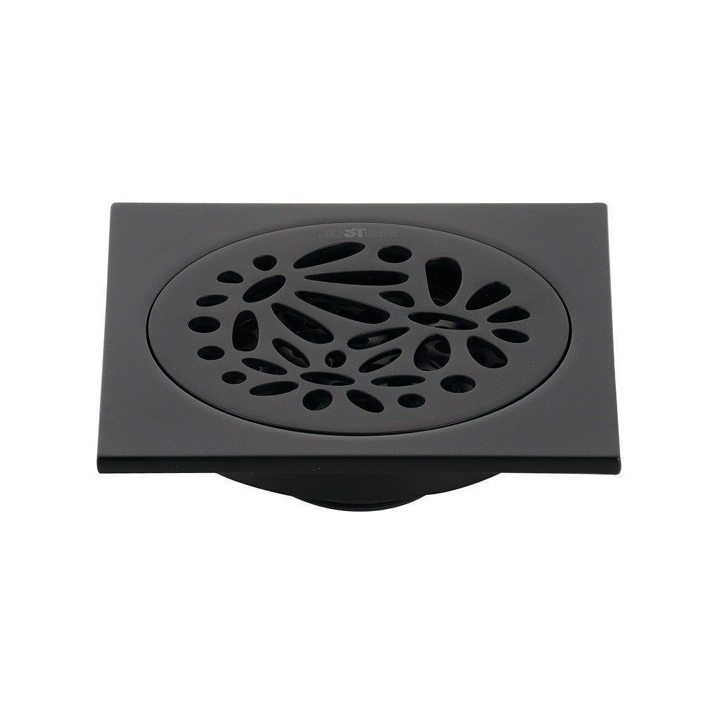 Watercourse Floral 4" Square Grid Shower Drain