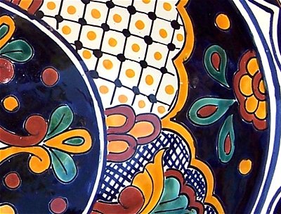 17" Oval Mantel Drop In Talavera Sink