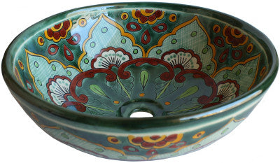 16" Valle Verde Talavera Vessel Sink