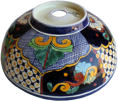 16" Janitzio Ceramic Talavera Vessel Sink