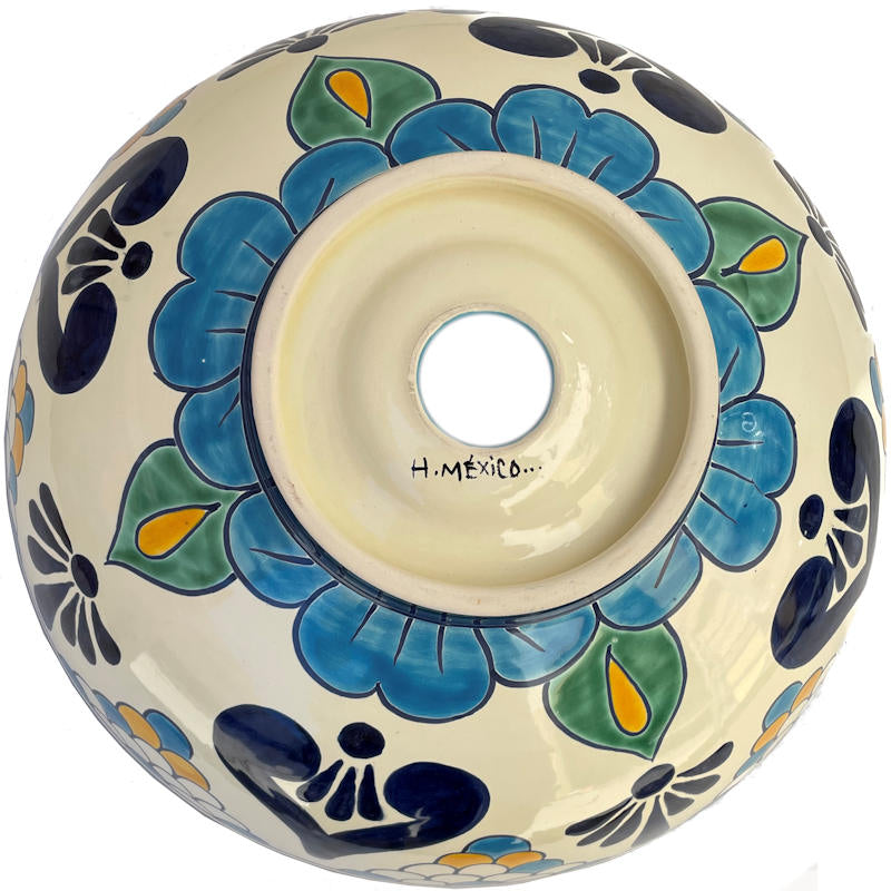 16" Montijo Round Ceramic Talavera Vessel Sink