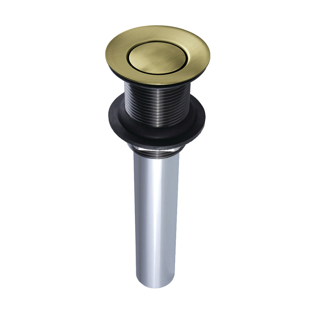 Push Pop-up Drain without Overflow