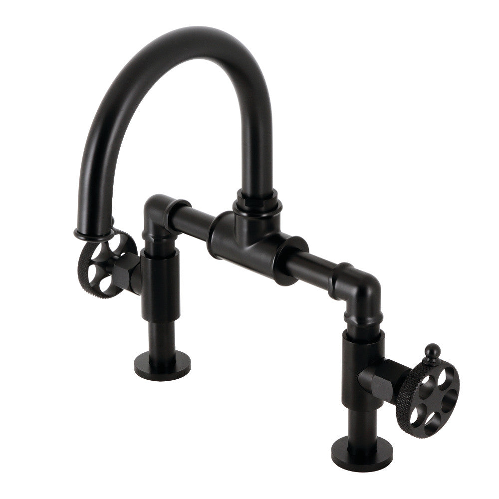 Webb Bridge Bathroom Faucet with Push Pop-Up