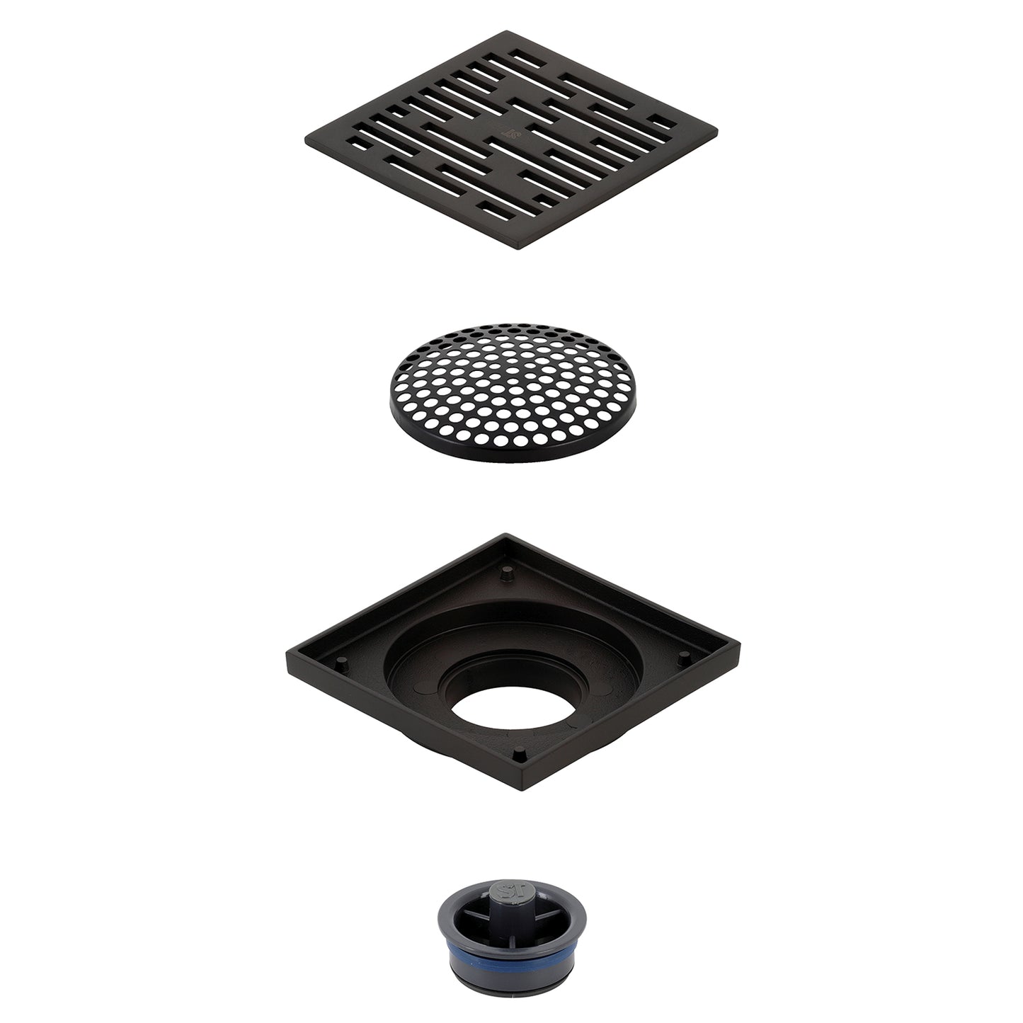 Watercourse Transit 4" Square Grid Shower Drain