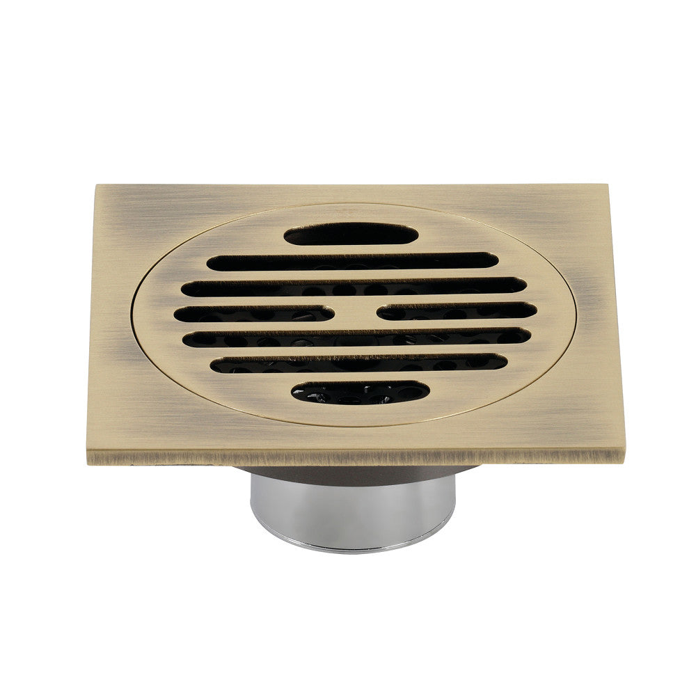 Watercourse Symmetric 4" Square Grid Shower Drain