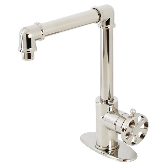 Belknap Single-Handle 1-Hole Deck Mount Bathroom Faucet with Push Pop-Up